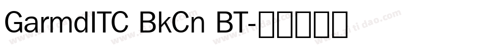GarmdITC BkCn BT字体转换